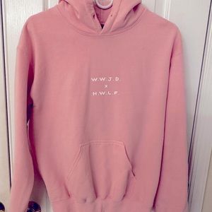 He would love first wwjd hoodie baby pink